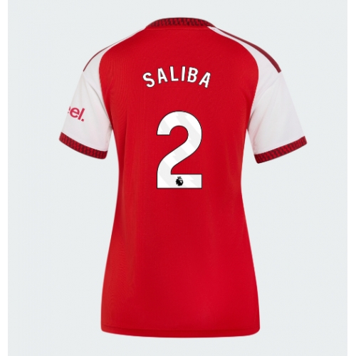 Arsenal William Saliba #2 Maglia Gara Casa Repliche 2026-27 Donna Maniche Corte Arsenal William Saliba #2 Maglia Gara Casa Repliche 2026-27 Donna Maniche Corte